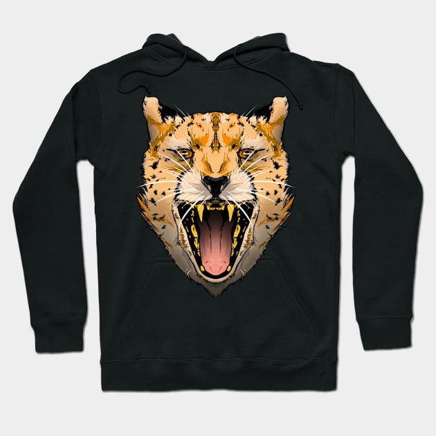 illustrated CHEETAH PRIDE series (NO TRIM) Hoodie by illustratelaw